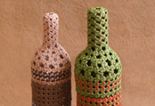 石畳編みボトルホルダー